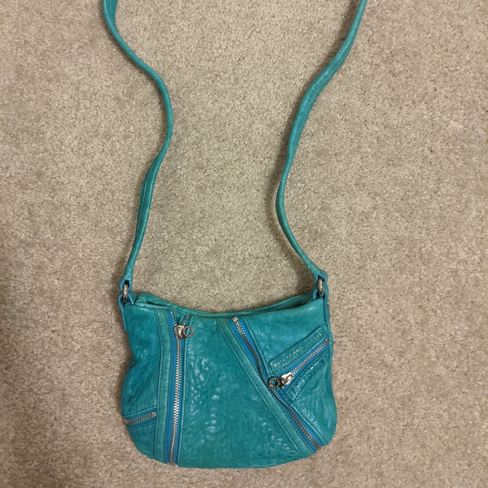 Marc by Marc Jacobs turquoise zipper crossbody bag